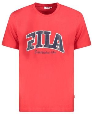 Fila Arch Logo Short Sleeve Tee - Pink