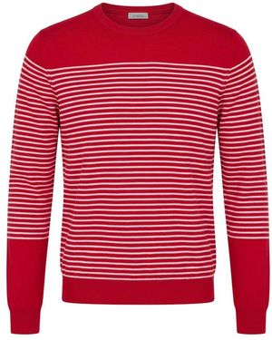 Malo Red Cotton Men Sweater