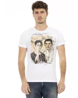 TRUSSARDI ACTION White Cotton Men's T