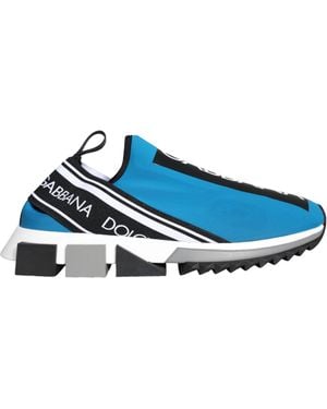 Dolce Gabbana Blue Logo Low Top Sorrento Sneakers Shoes for Men Lyst