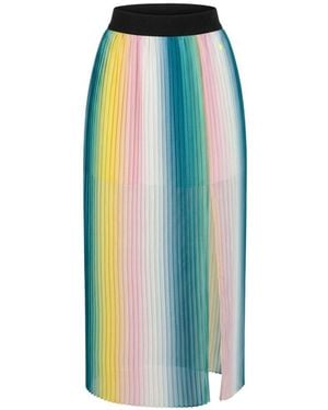 Trussardi Pink Polyester Skirt - Blue