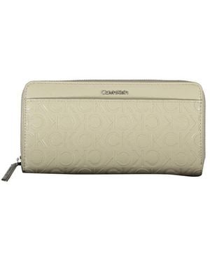 Calvin Klein Polyethylene Wallet - Natural