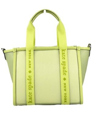 Kate Spade Canvas Kip Small Tote Crossbody Bag - Yellow