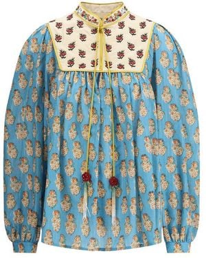 Valentino Petales D'amour Print Blouse - Blue