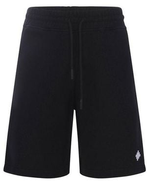 Marcelo Burlon Cotton Basket Shorts - Black