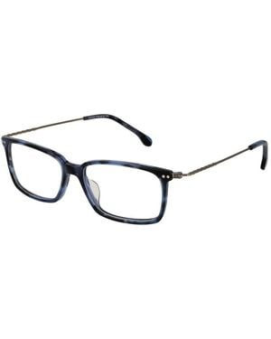 Lozza Blue Stainless Steel Glasses (frames) - Brown
