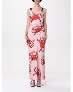 MSGM Silk Casual Dress - White