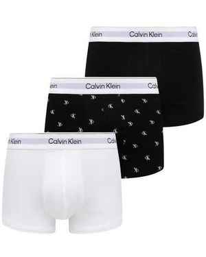 Calvin Klein Black And White Cotton Boxers