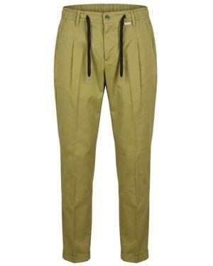 Baldinini Green Cotton Men Trousers