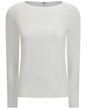 Wolford White Modal Long Sleeve T - Grey
