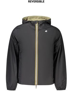 K-Way Black Nylon Shell Jacket - S