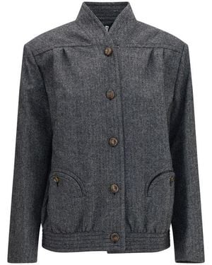 Blazé Milano Wool Oves Aries Shell Jacket - Gray