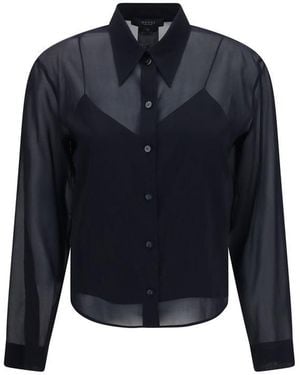 Gucci Black Silk Pattern Shirt