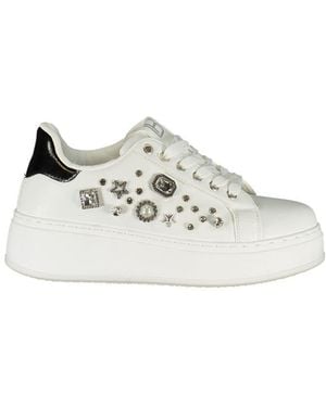 Laura Biagiotti White Polyurethane Trainer
