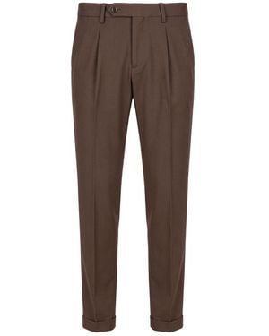 Baldinini Brown Viscose Men Trousers