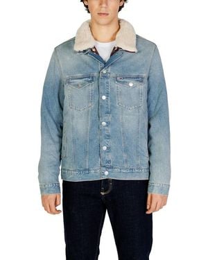 Tommy Hilfiger Denim Jacket Sherpa Collar - Blue