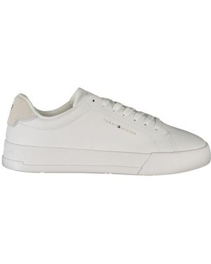 Tommy Hilfiger Leather Trainer - White