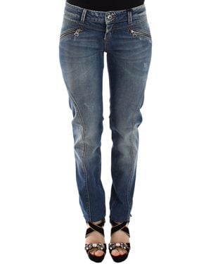 Ermanno Scervino Slim Jeans Denim Trousers Straight Stretch - Blue