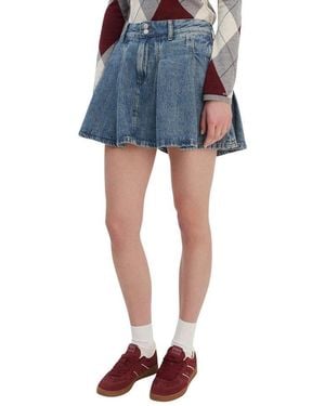 Tommy Hilfiger Recycled Cotton Mini Skirt - Blue