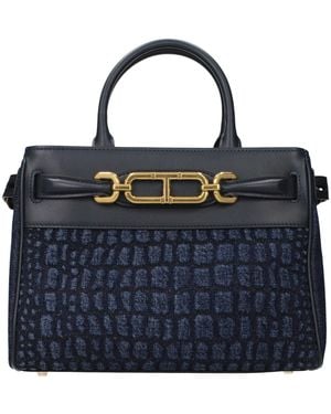 Tom Ford Blue Fabric Handbag
