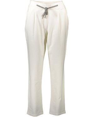 U.S. POLO ASSN. White Cotton 's Pants - Natural