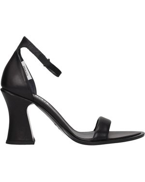 Premiata Black Leather Sandal