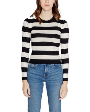 Jacqueline De Yong Black Viscose Tops & T - Blue