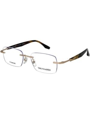 Trussardi Gold Stainless Steel Glasses (frames) - Metallic