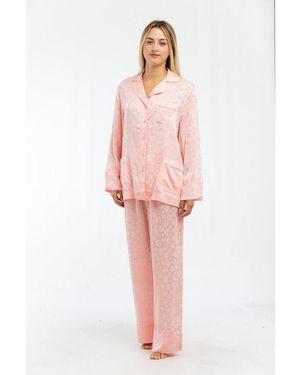 Moschino Multicolour Acetate Set Sleepwear - Pink