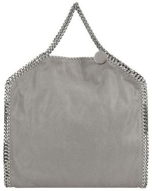 Stella McCartney Falabella Fold Over Tote Handbag - Gray
