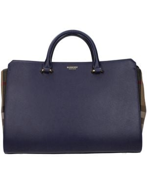 Burberry Blue Leather Handbag
