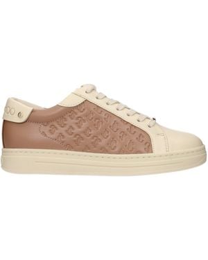 Jimmy Choo Beige Leather Low Top Trainers - Multicolour