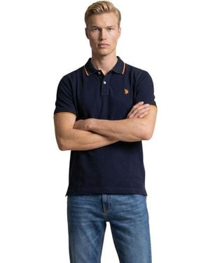 U.S. POLO ASSN. Blue Cotton Polo Shirt