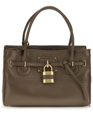 Chloé Brown Buffalo Leather Shoulder Bag