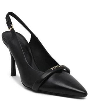 Furla Black Leather Pump