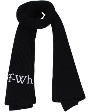 Off-White c/o Virgil Abloh Black Wool Scarf