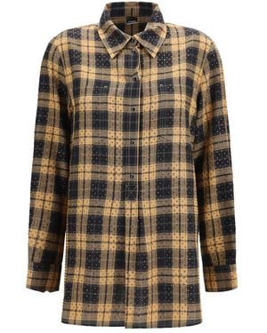 Pinko Beige Viscose Pattern Shirt - Green
