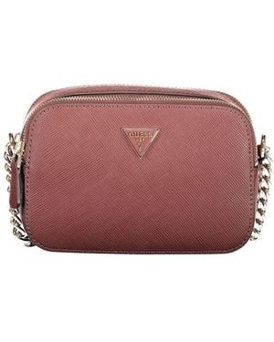 Guess Brown Polyethylene Handbag - Red