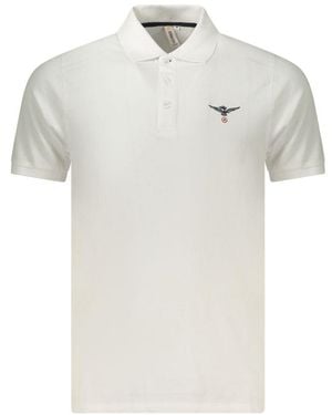 Accademia Militare Bianco Cotton Men's Polo - White