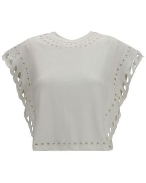 Isabel Marant White Cotton T - Grey