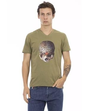 TRUSSARDI ACTION Green Cotton Men T