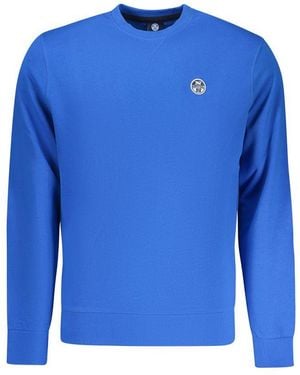 North Sails Blue Cotton Mens Sweatshirt