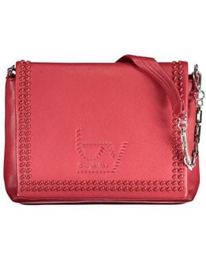 Byblos Rosso Polyurethane Handbag - Red