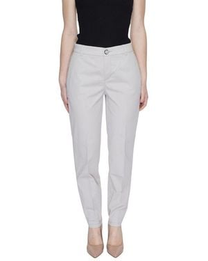 Street One Beige Cotton Casual Pants - Black