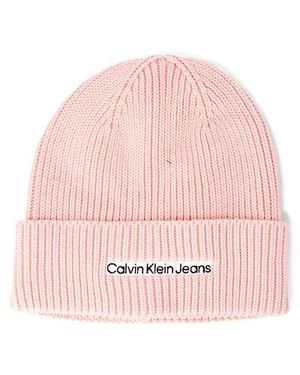 Calvin Klein Multicolor Cotton Caps Baseball Hat - Pink
