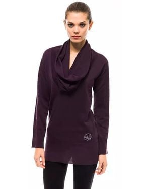 Montana Blu Purple Wool Sweater - Blue