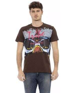 TRUSSARDI ACTION Brown Cotton Men T - Black