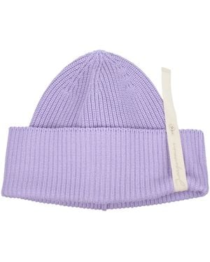 Jacquemus Purple Cotton Beanie
