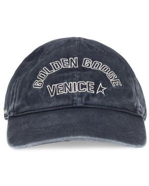 Golden Goose Blue Cotton Cap (baseball Hat)