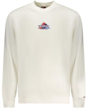 Tommy Hilfiger White Cotton Men's Sweatshirt